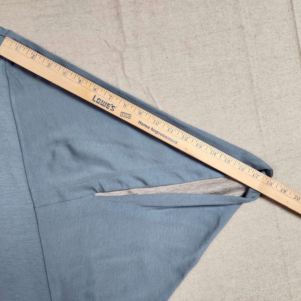 etcetera Top Womens XS Blue Kimono Sleeve Oversized Shirt Rayon Blend - Picture 10 of 14